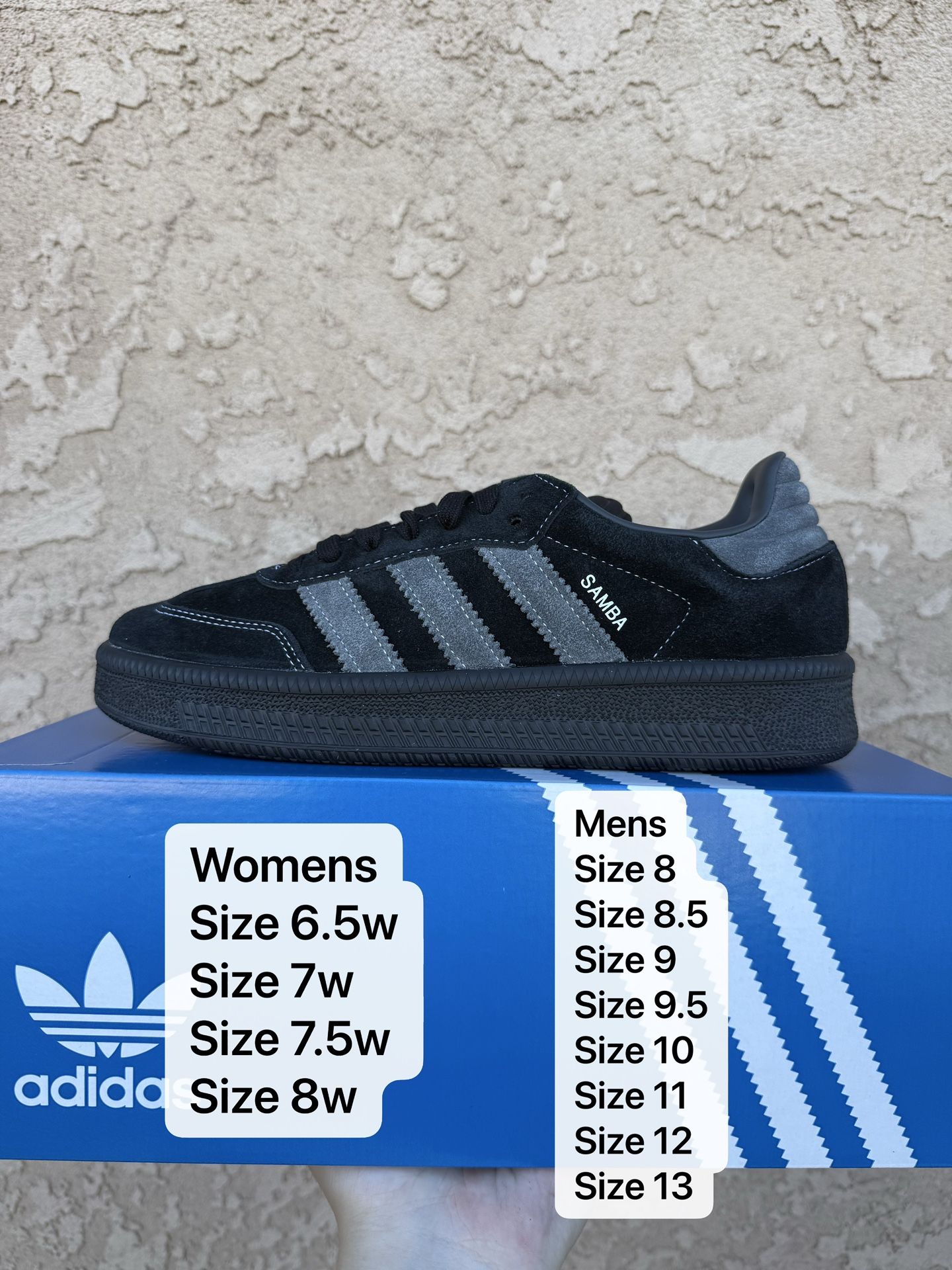 Adidas Samba XLG Black all Sizes