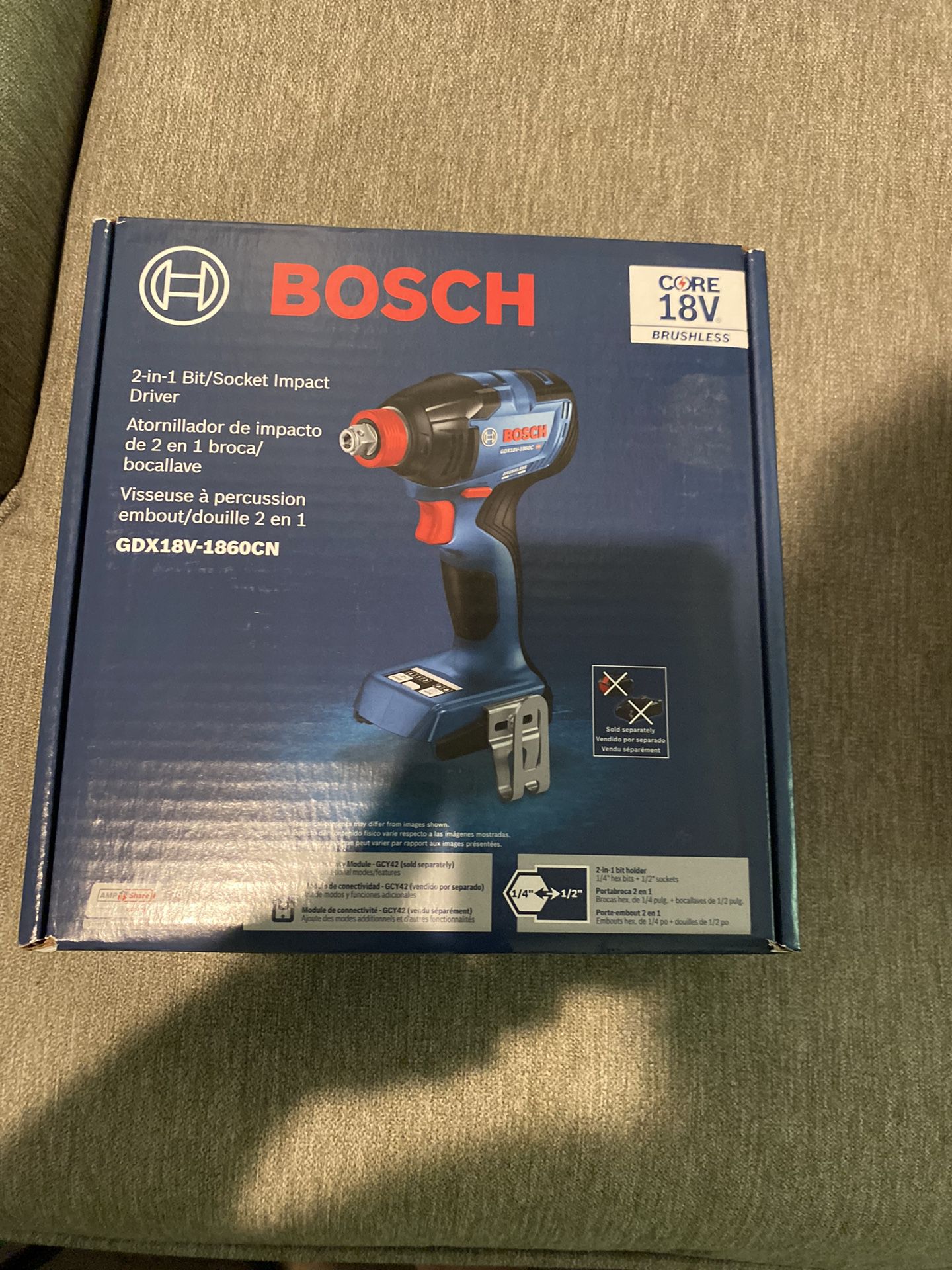 Bosch GDX18V-1860CN 18V 1/4" - 1/2" Brushless Impact Driver/Wrench - Bare Tool