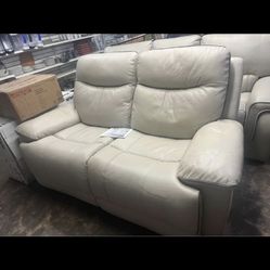 Leather Loveseat