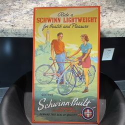 Schwinn Built Metal Poster 9x16