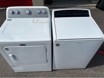 Whirlpool washer and Maytag dryer