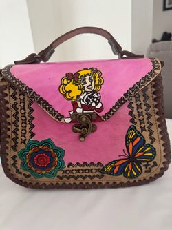Candy leather purse