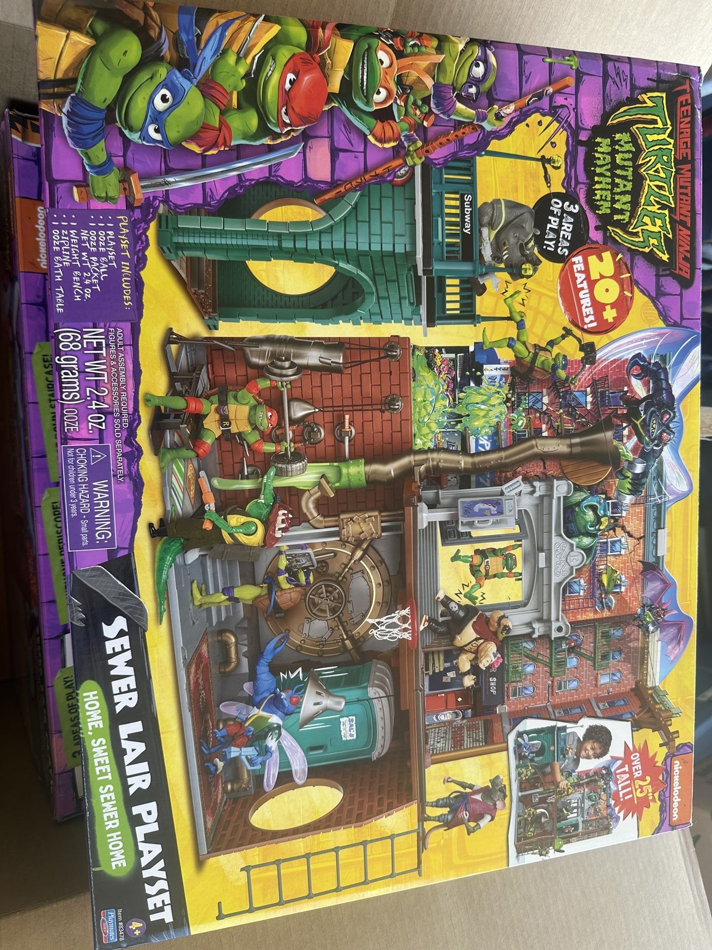 Teenage Mutant Ninja Turtles Mutant Mayhem Sewer Lair Multicolor Action Figure Playset by Playmates