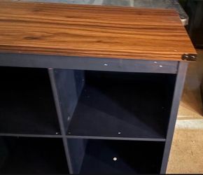 Blue 8 Cube Console Cabinet Entertainment Center