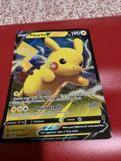 Pikachu V Card HP 190