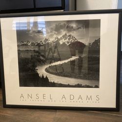 Ansel Adam’s Tetons And Snake river Framed poster