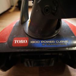 TORO 1800 Power Curve + Snowjoe Ultra Electric Snow Thrower