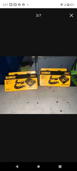 DeWalt 20V Battery and Charger Kit (x2)