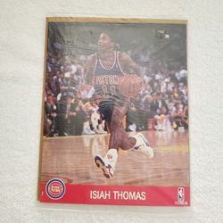 Isiah Thomas 8 X 10 Color Photograph NBA Factory Sealed Detroit Pistons