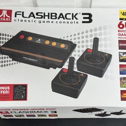 Atari Flashback 3 Console with Poster Tested and Working in great condition includes box Just $20