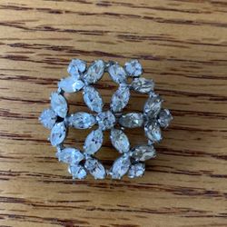Vintage Crystal Brooch 