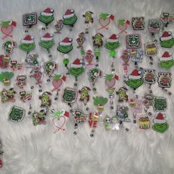Grinch Christmas Badge Reels