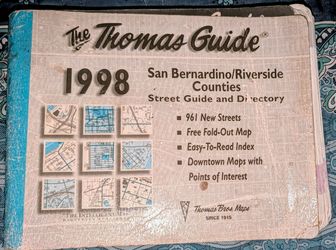 1998 Thomas Guide San Bernardino/Riverside Counties