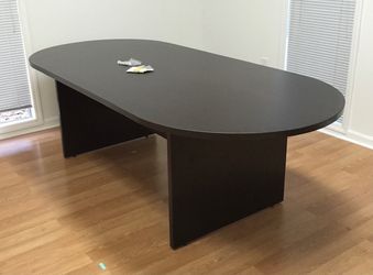 8’ Ft. Meeting Table Or Table Desk Mocha