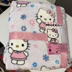 Hello Kitty Twin Blanket New