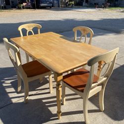 Wooden Table And Chairs