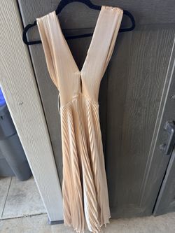 Long gold dress
