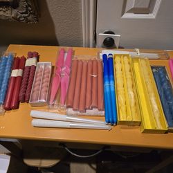 Lots of stick wax candles