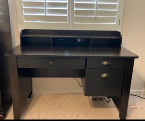 Dark brown desk