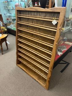 Large Oak Knick Knack Wall Shelf