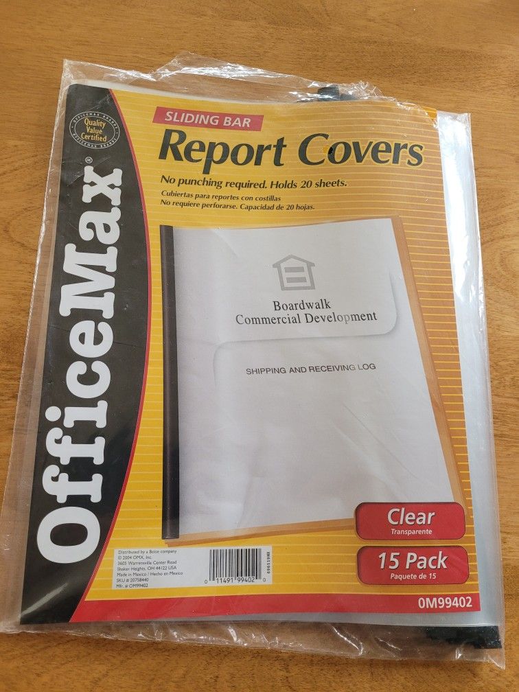 New clear report covers with sliding bar (9)