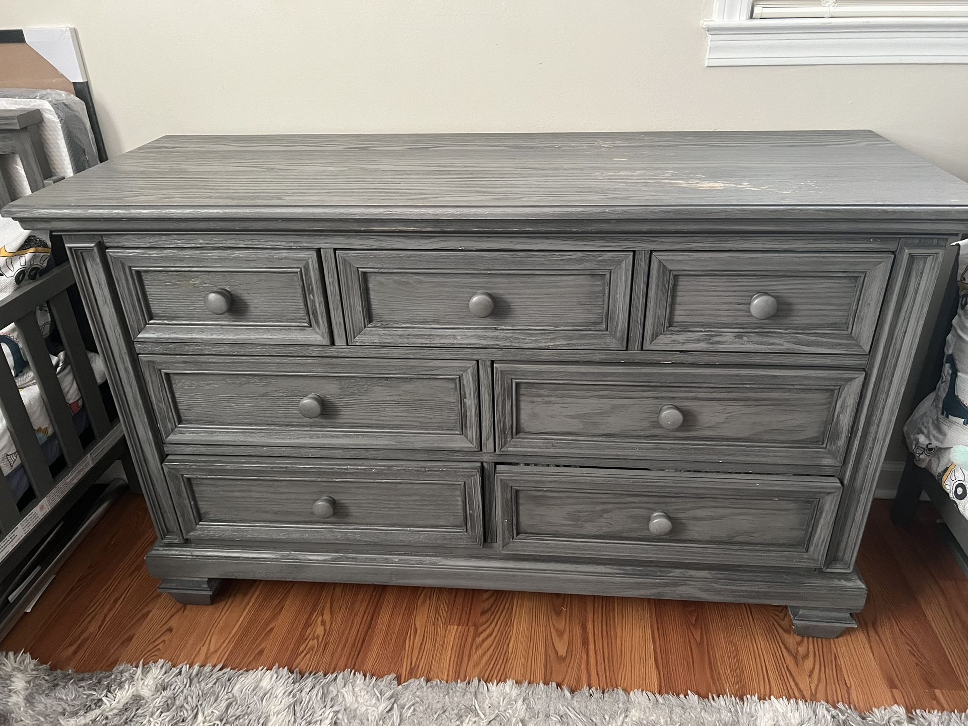 Oxford Baby Richmond 7Dr Dresser Brushed Gray