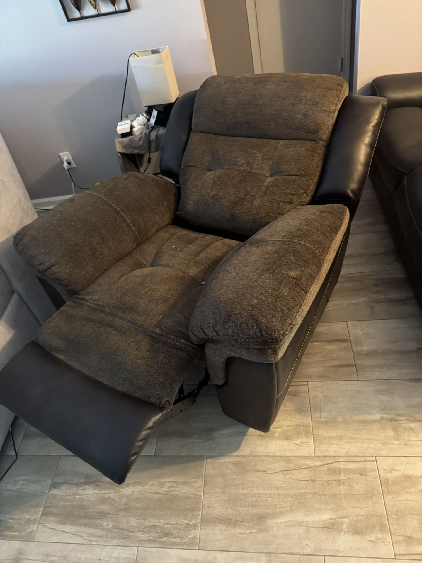 Single Power Recliner Sofa Couch