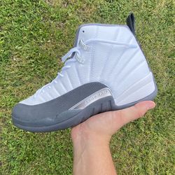 Jordan 12 White Dark Grey Size 13