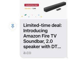 Fire Sound Bar From Amazon 