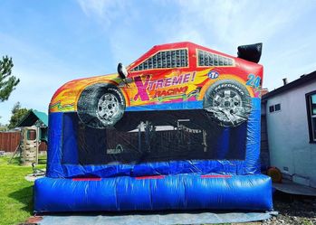 Race car bouncy house