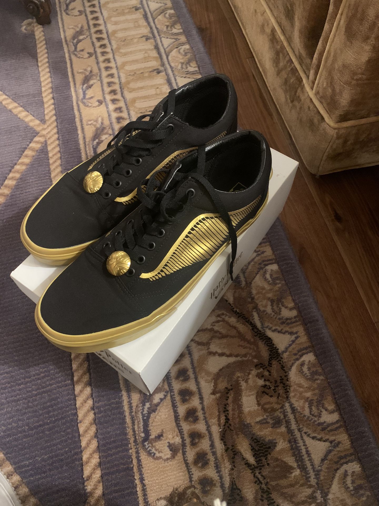 Vans Old Skool Harry Potter Sneakers Golden Snitch Men’s Size 11