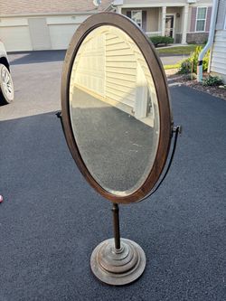 Vintage two-sided swivel mirror
