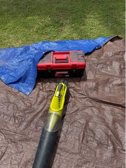 Leaf blower and tool box