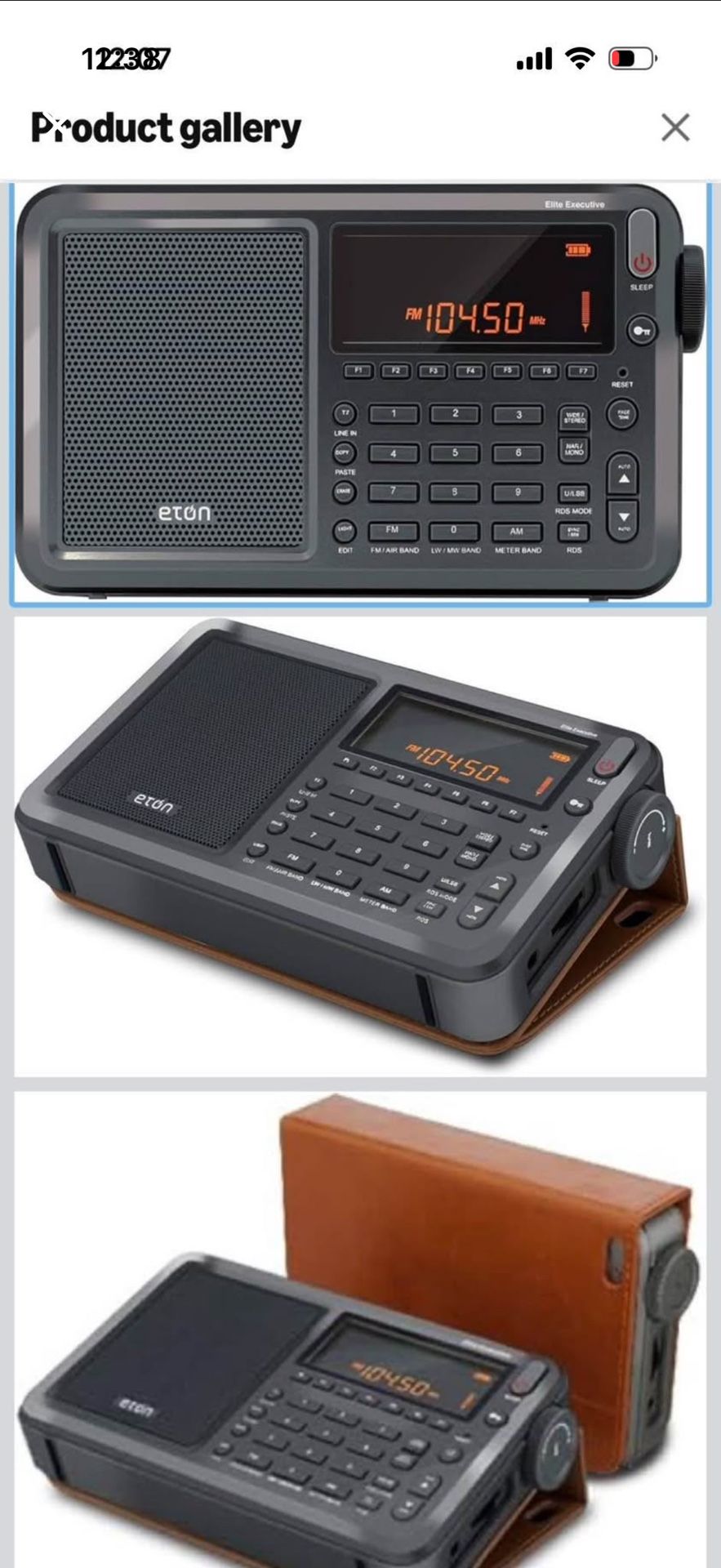 Mini Shortwave Radio, Digital, 4-1/8" H