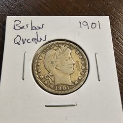 1901 Barber Quarter