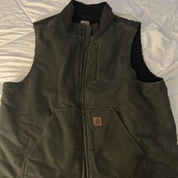 XL Carhartt Wool Lined Vest 