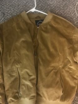 Suade style winter bomber coat