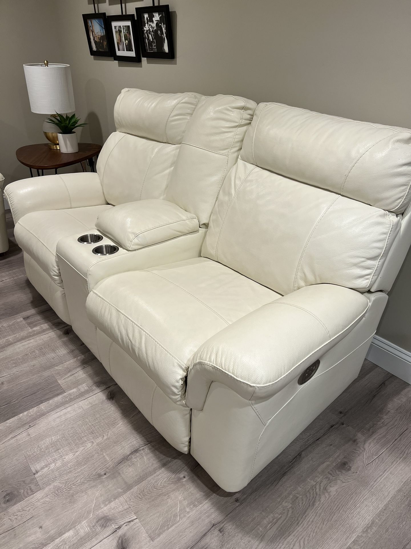 Leather Power Recline Couches