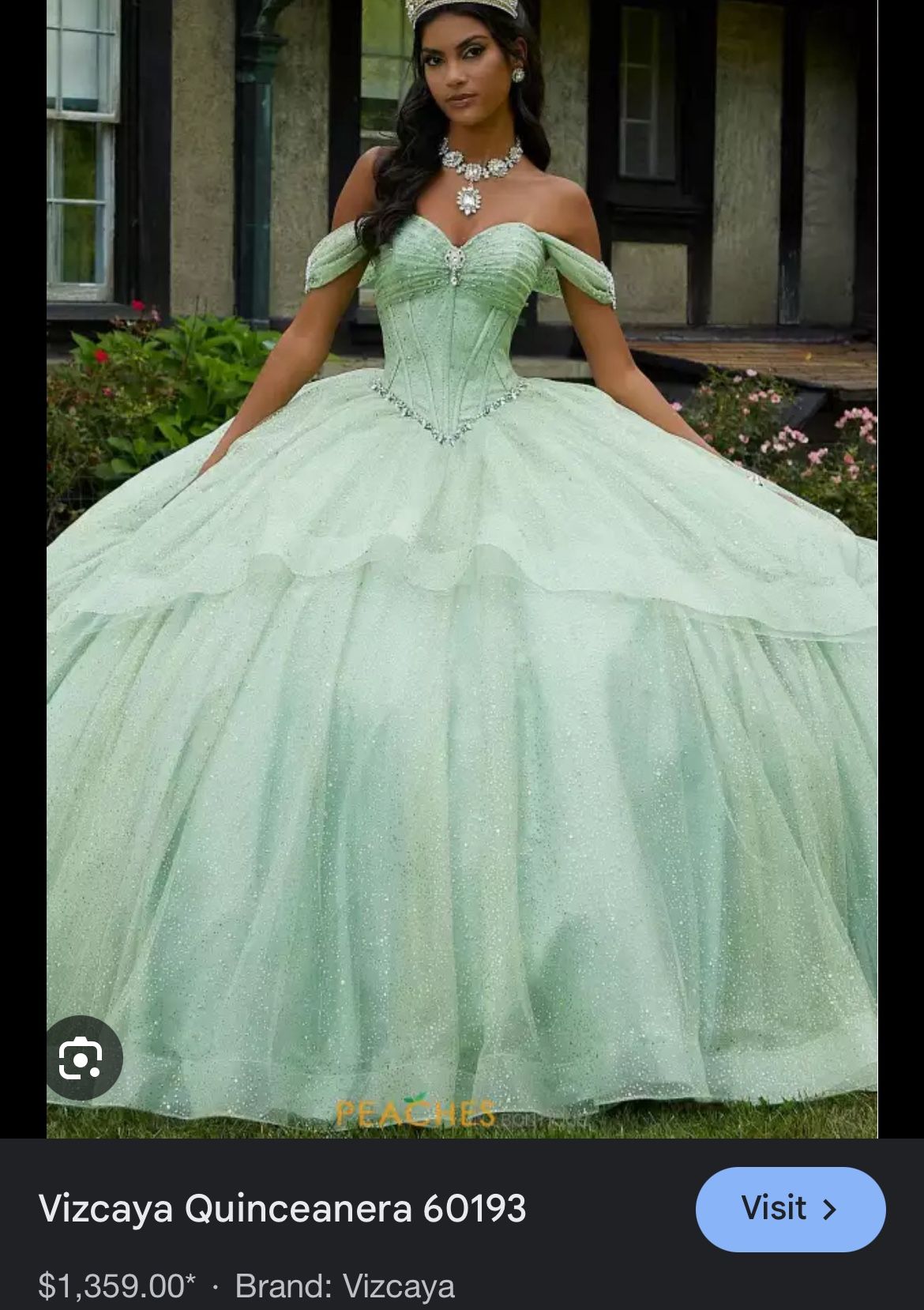 QuinceaƱera Dress Sage Green Size 16