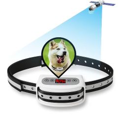 Electric GPS Wireless Dog Fence System, Pet Containment System with Waterproof and Rechargeable Training Collar Receiver for Dogs Pets Container Bound