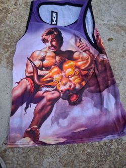 Dodge ball bull by the horns tank top sz m