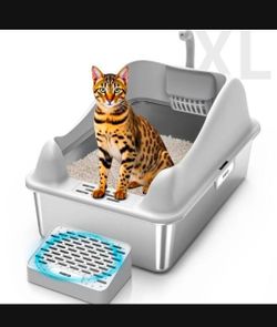 Cat bundle Stainless Steel Litter Box