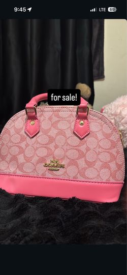 Pink coach bag