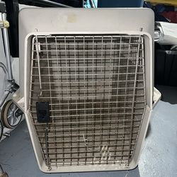 Airline Approved Plastic Dog Kennel with Wheels, X-Large