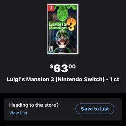 Brand New Luigi’s Manson 3 OBO 