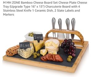 Bamboo Charcuterie Cheese Board