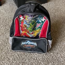 Vintage Power Rangers Mystic Force Backpack / roller Bag 