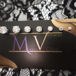 Moissanite Stud Earrings 925 Pass Diamond Tester