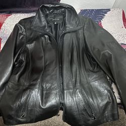 Jones New York Womens Real leather Jacket 2x