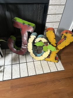 Metal Christmas Sign